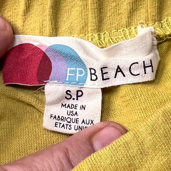 FP Beach Slouchy Lounge Jogger Pants & Scoop Neck Top Set SMALL USA 100% Cotton - Picture 5 of 16